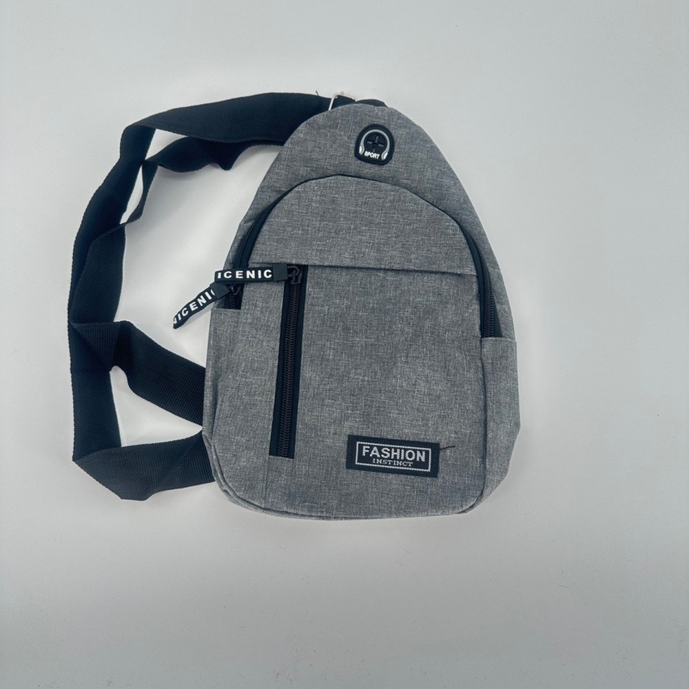 Fashion Instinct Gray Slingโ Backpack Crossbody Bag Adjustable Strap NWOT